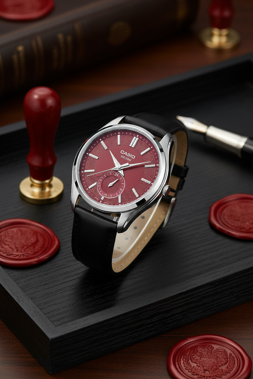 RELOJ  PARA HOMBRE CASIO MTP-B315L-4AVDF - ROJO