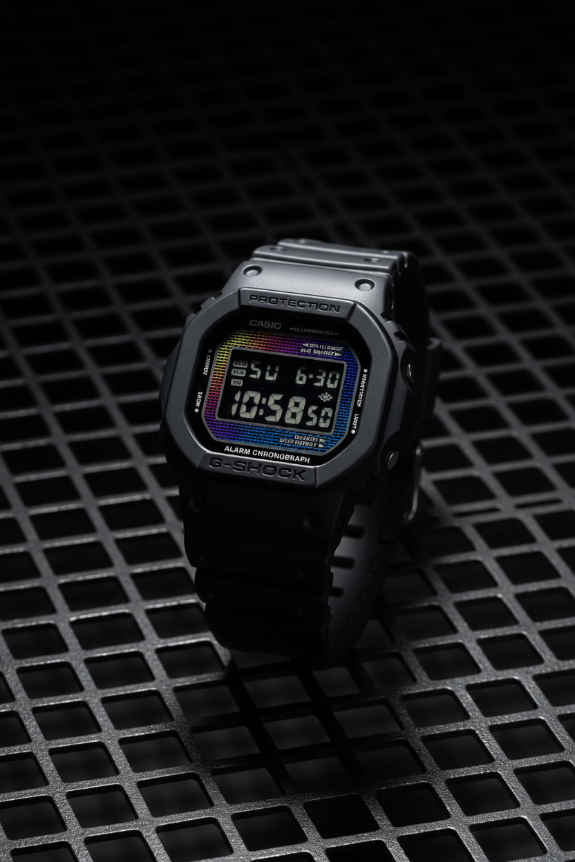 Casio G-Shock DW-5600RW-1DR - steel mesh industrial