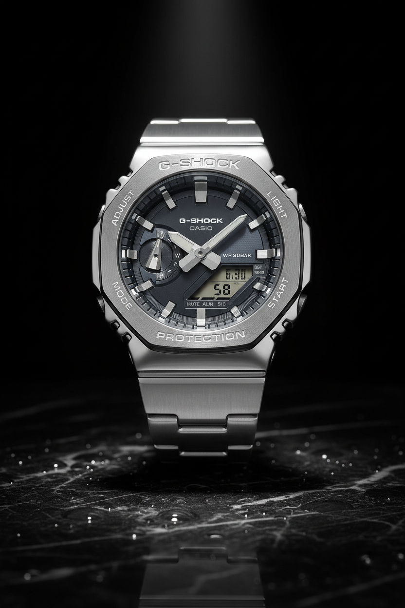 RELOJ PARA HOMBRE CASIO G-SHOCK GM-2110D-8ADR RELOJ - GRIS