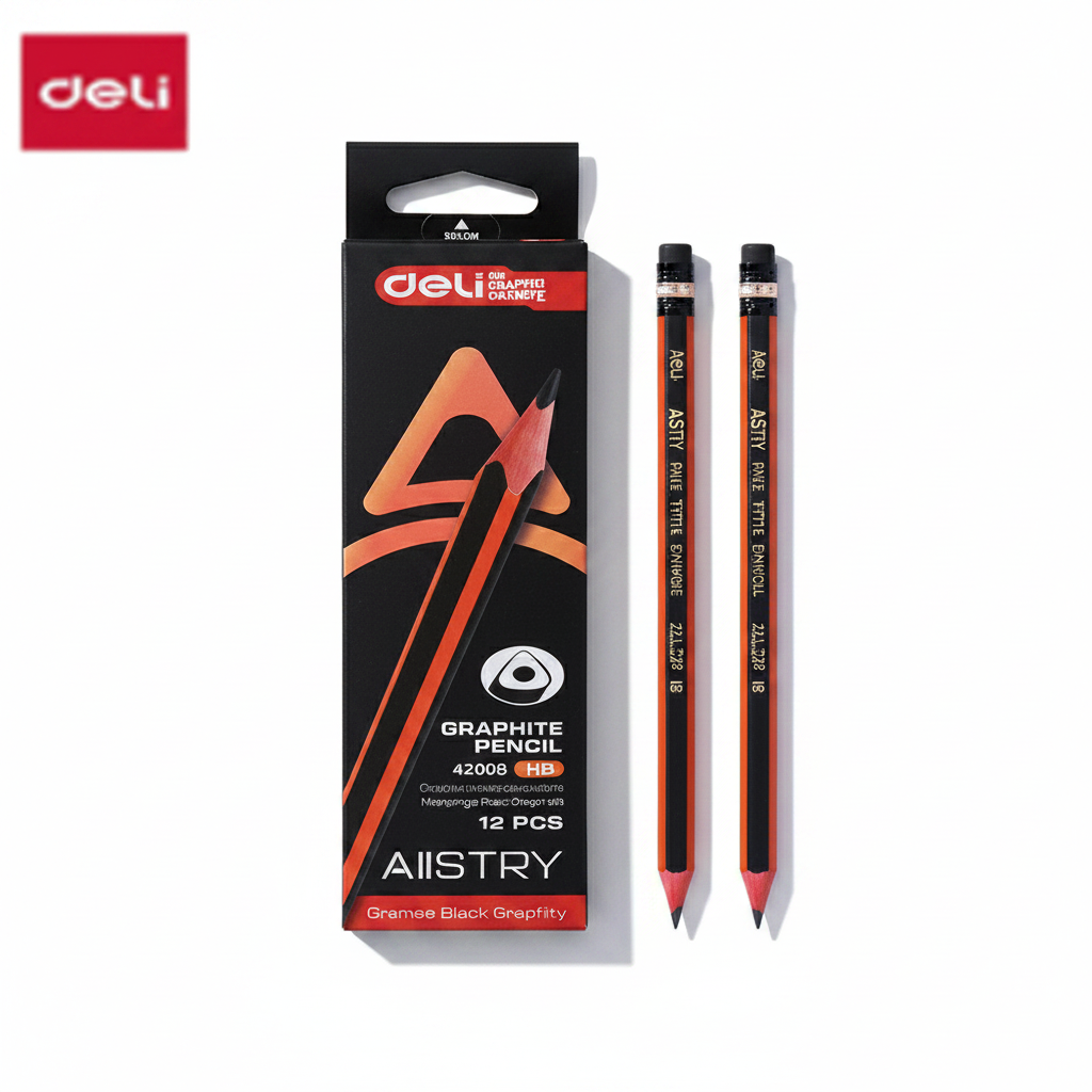 Lápiz grafito madera triangular 2B  x12 Unidades