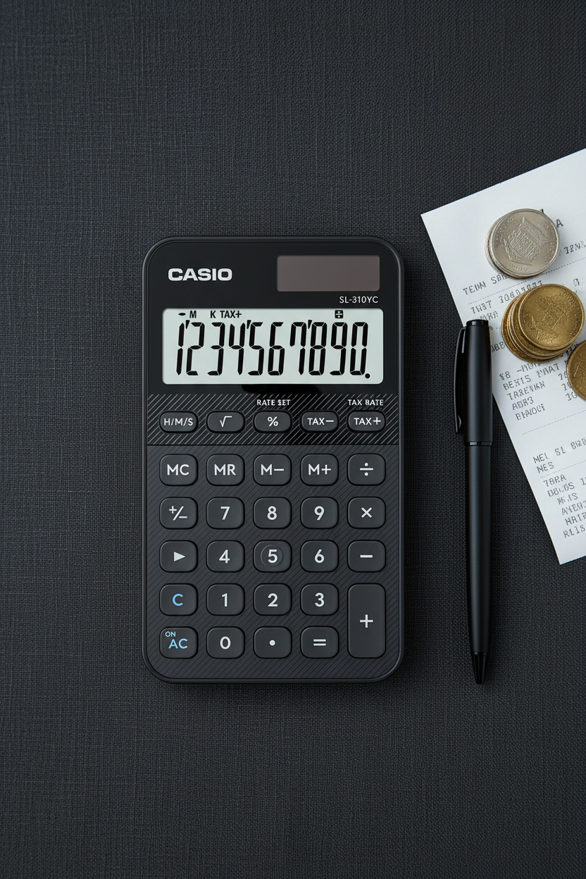 CALCULADORA CASIO - MI ESTILO SL-310YC-BK-W-DP