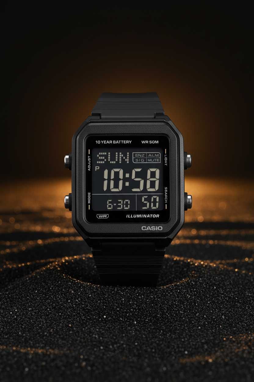 RELOJ CASIO W-221H-1BVDF - NEGRO