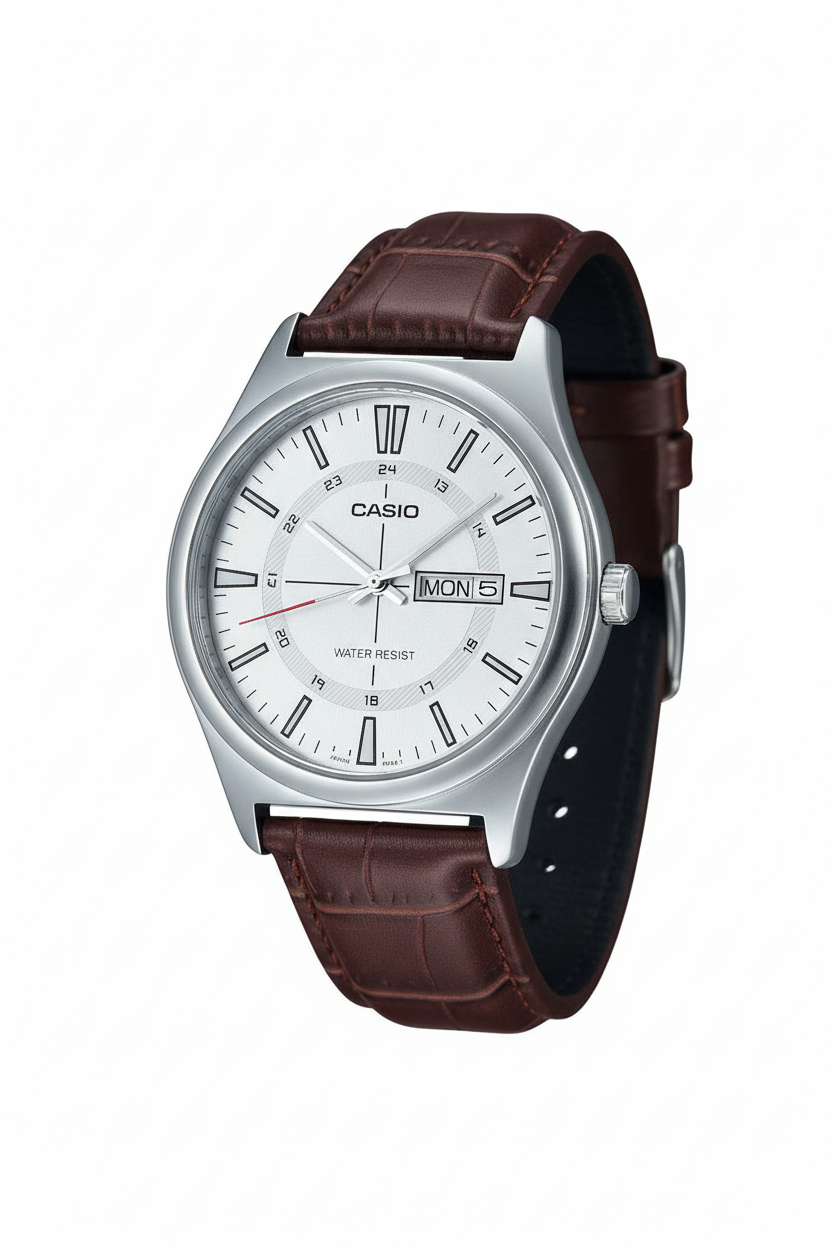 Casio MTP-V006L-7CUDF - fondo blanco ángulo