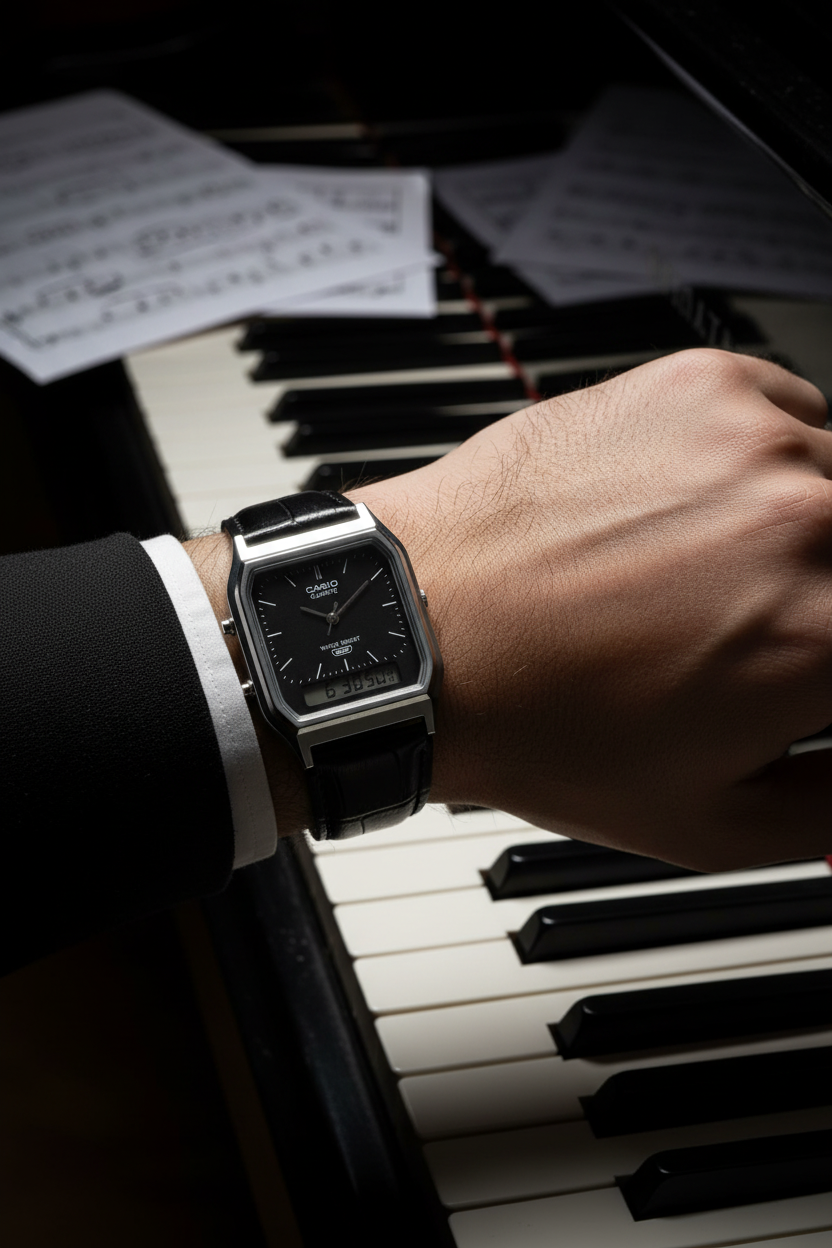 RELOJ CASIO VINTAGE AQ-230EL-1ADF - NEGRO