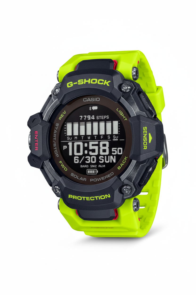 Casio G-Shock GBD-H2000-1A9DR - fondo blanco ángulo