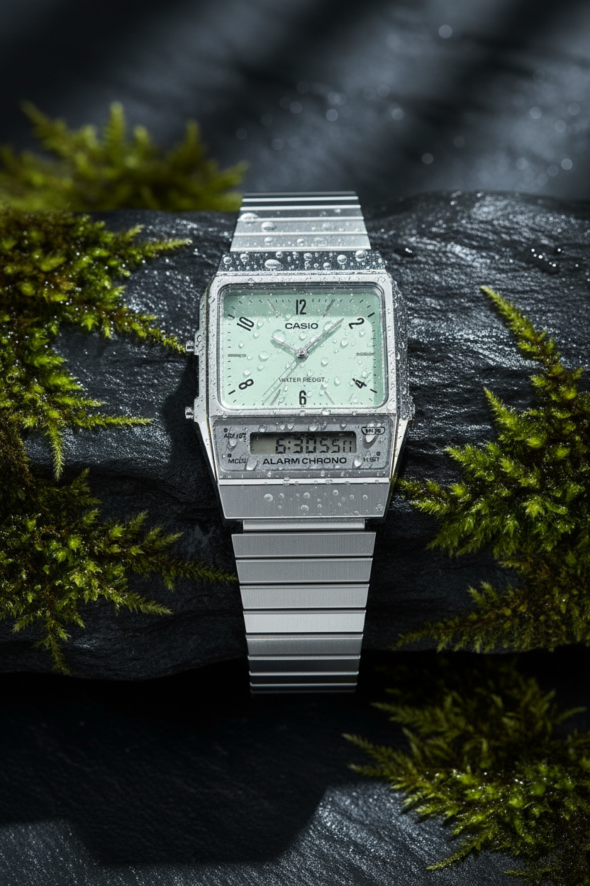 RELOJ CASIO VINTAGE AQ-800E-3ADF - VERDE