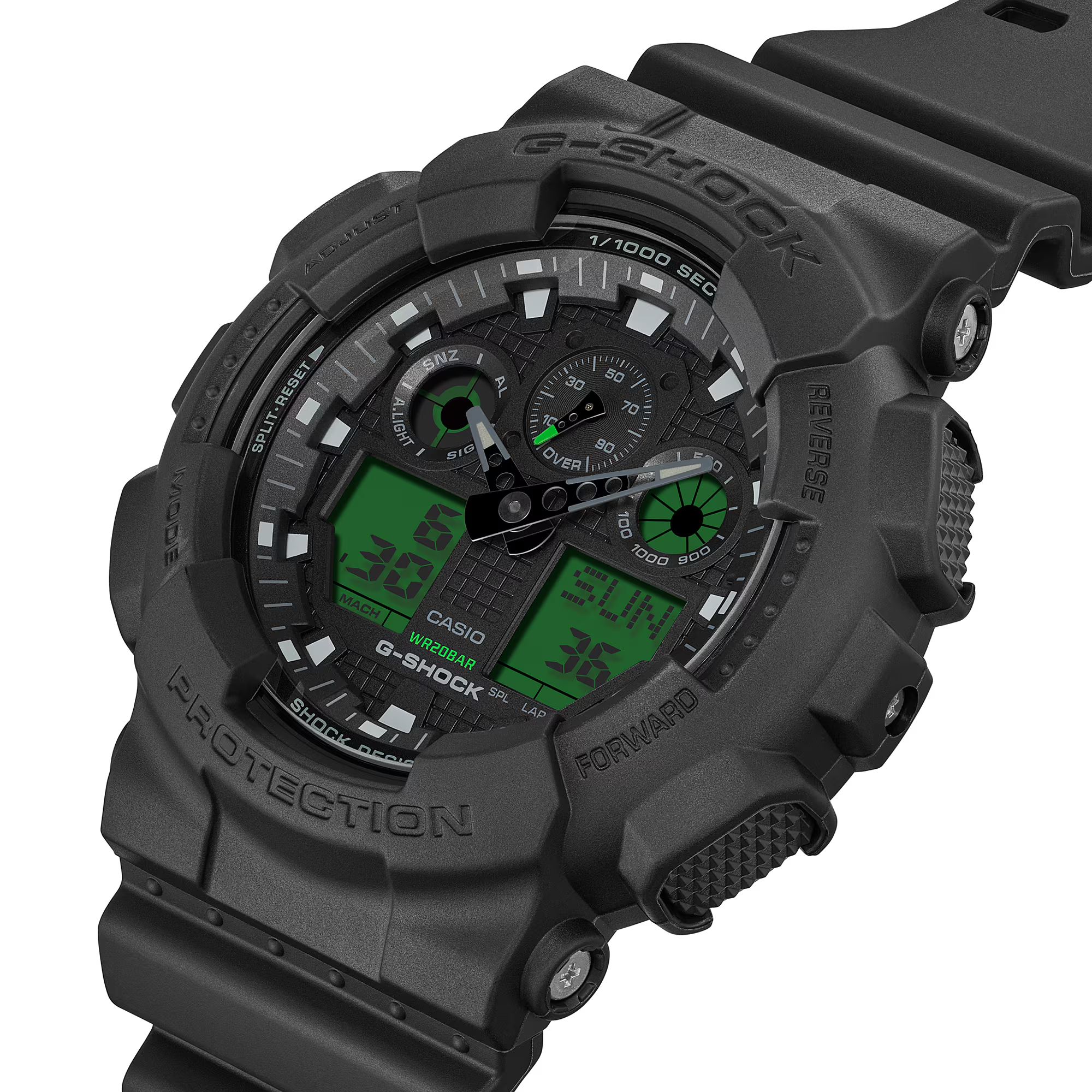 RELOJ CASIO G-SHOCK GA-100BEG-1ADR - NEGRO
