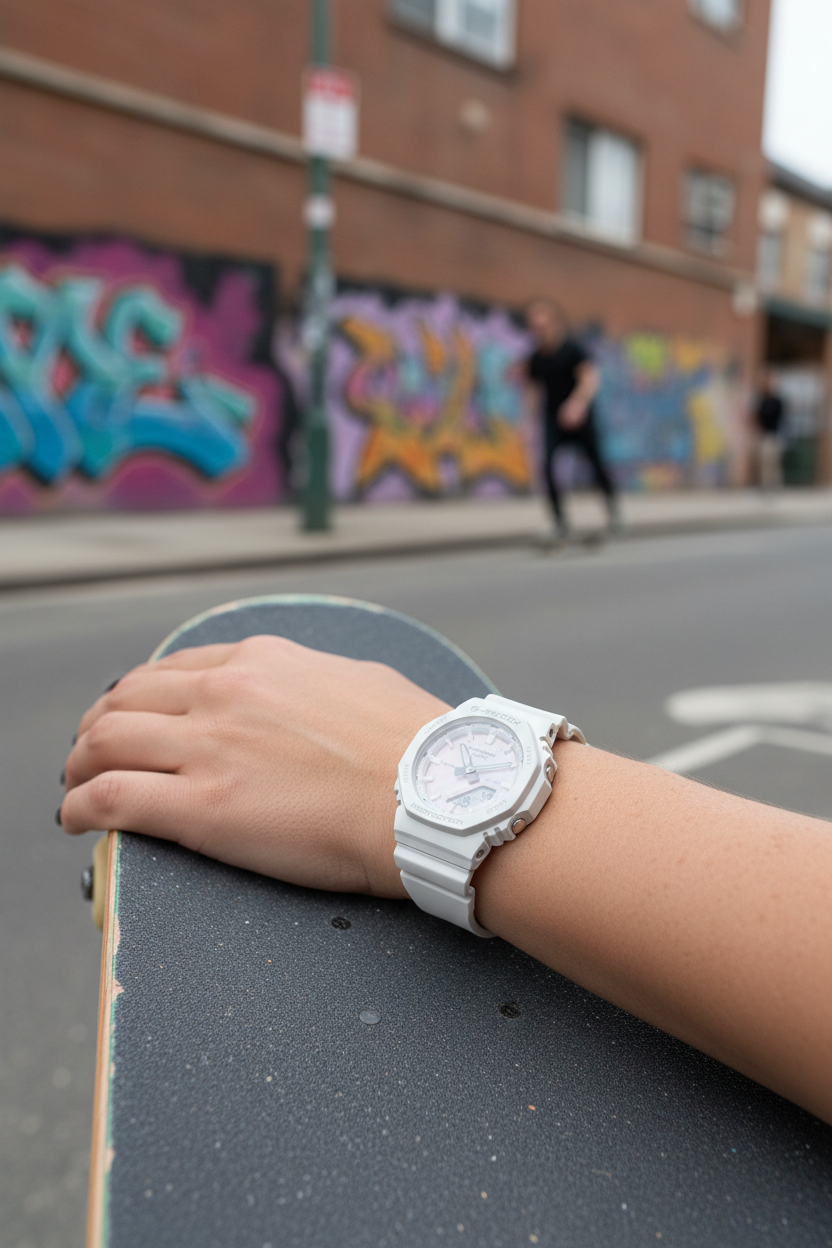RELOJ PARA MUJER CASIO G-SHOCK GMA-P2100PC-7ADR - BLANCO