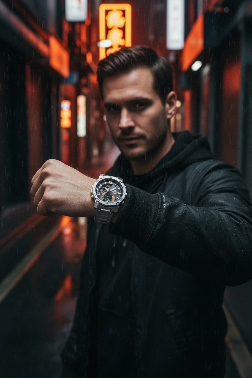 RELOJ ANALÓGICO-DIGITAL PARA HOMBRE CASIO EDIFICE ECB-20D-1ADF - PLATEADO