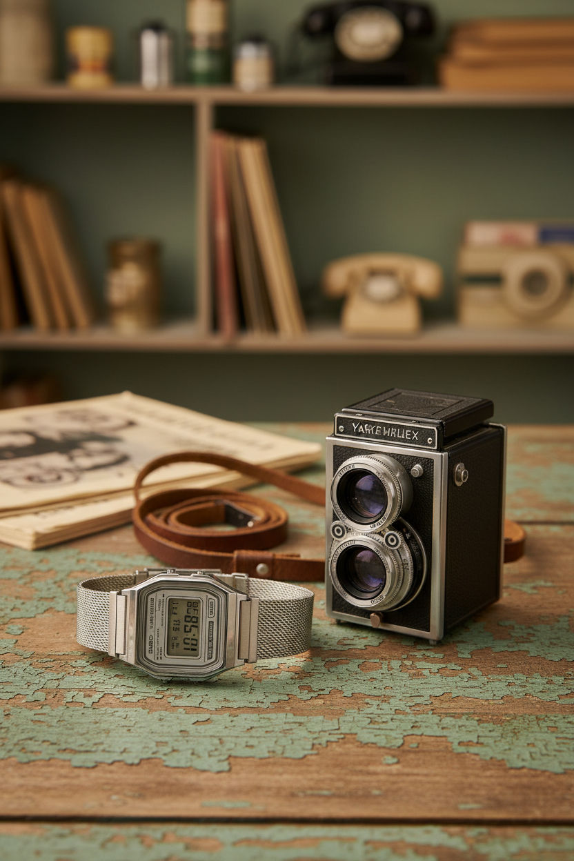 A158WEM-7DF RELOJ CASIO VINTAGE - PLATEADO