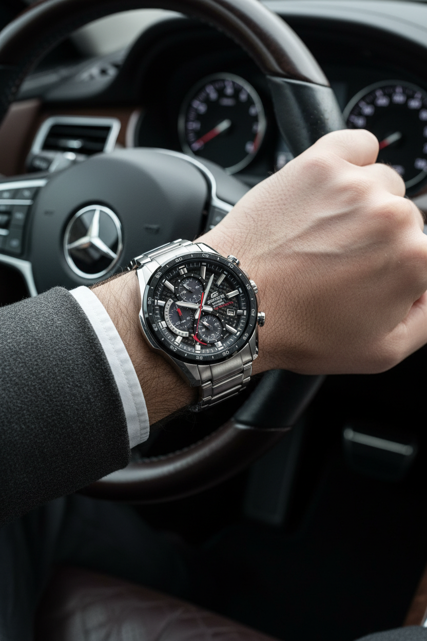 Casio Edifice EQS-900DB-1AVUDF lifestyle - auto lujo