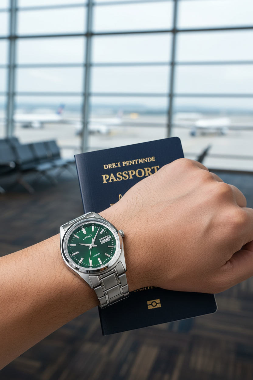 RELOJ PARA HOMBRE CASIO MTP-B180D-3AVDF - VERDE