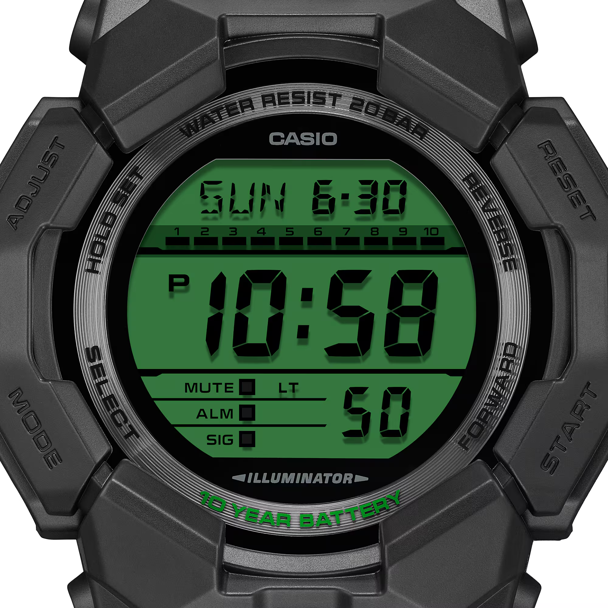 RELOJ CASIO G-SHOCK GD-010BEG-1DR  - NEGRO