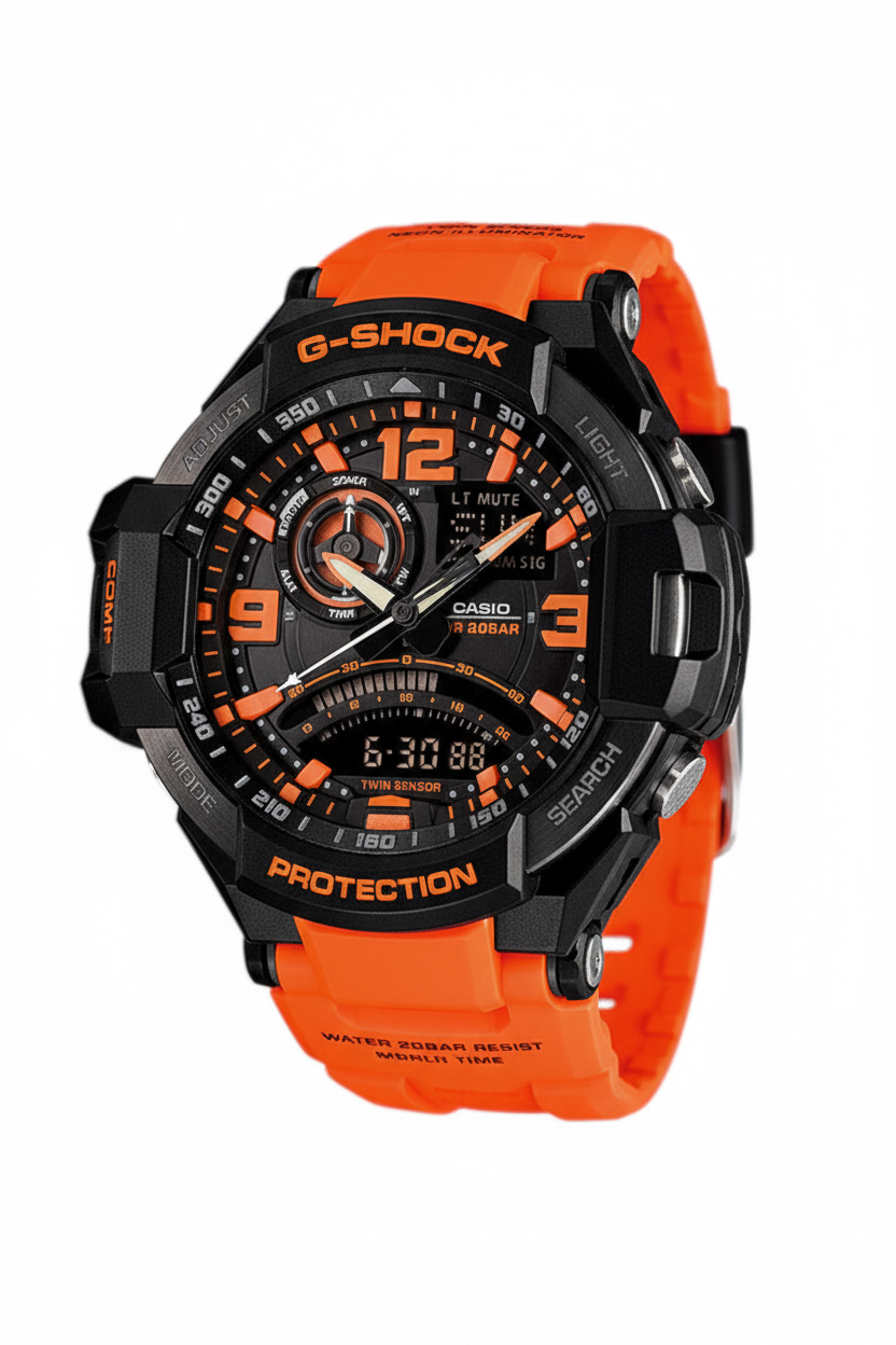 Casio G-Shock GA-1000-4ADR - fondo blanco limpio