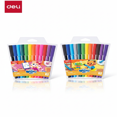 Marcador lavable DELI unipunta bala 1.0mm x12 unidades