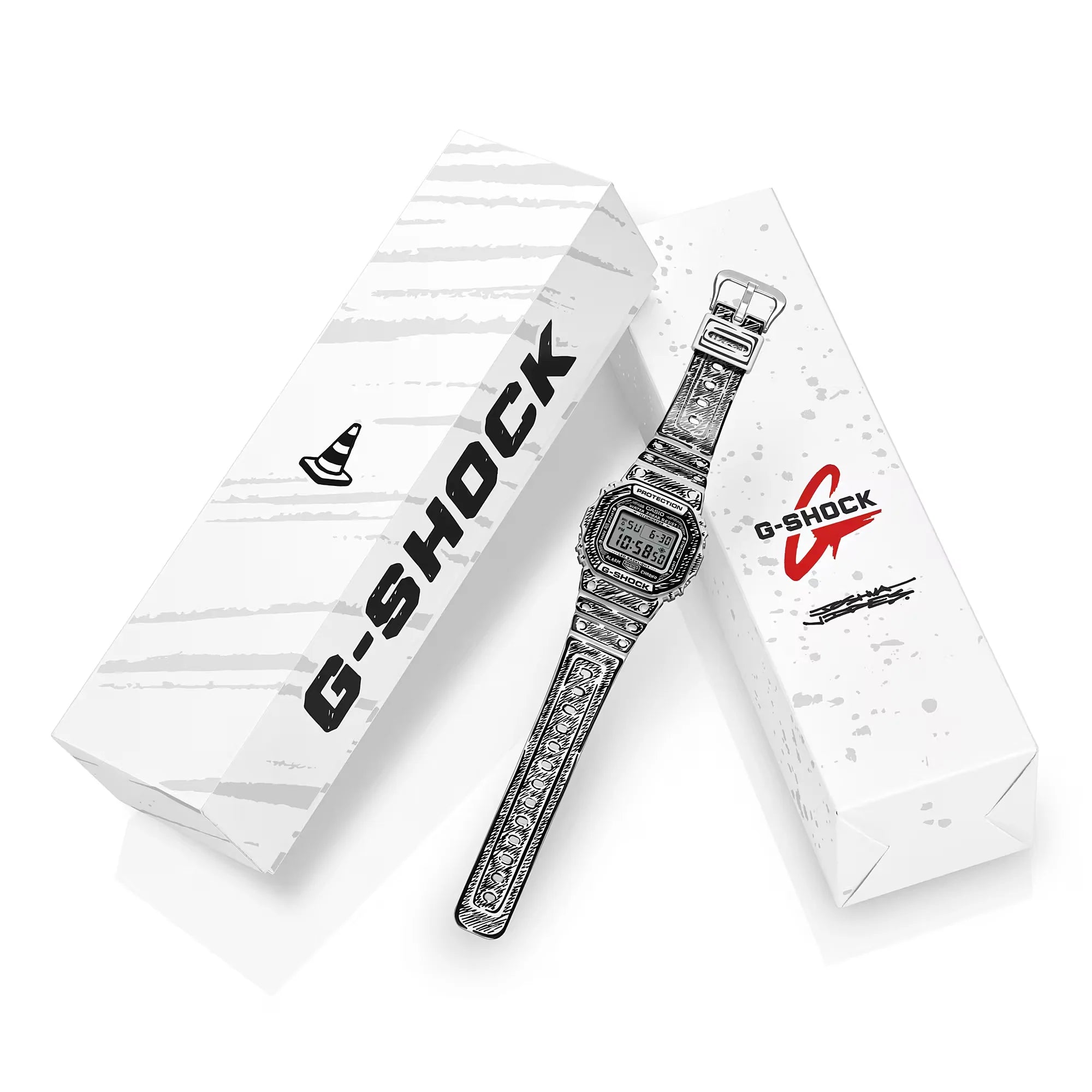 RELOJ CASIO G-SHOCK DW-5600JV-7DR - BLANCO