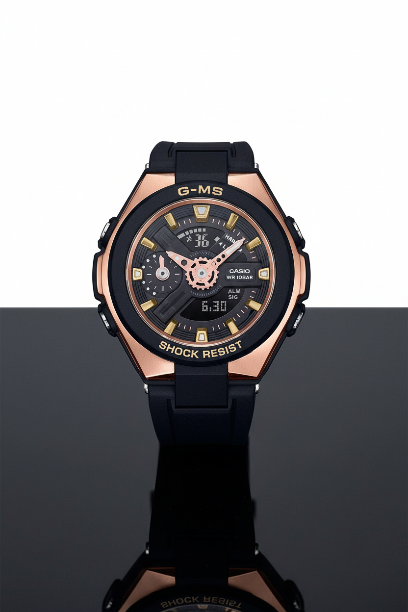 Casio MSG-400G-1A1DR - negro mate elegante