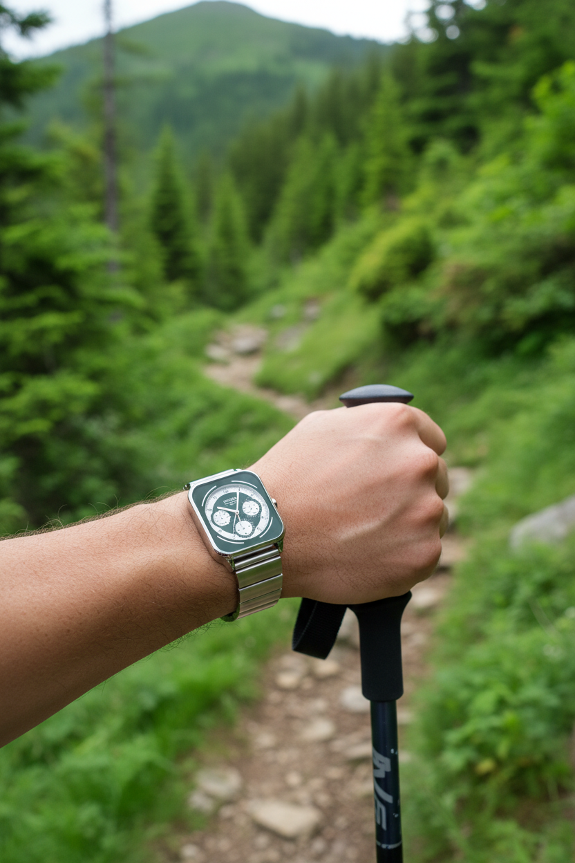 Lifestyle - Aventura senderismo en montaña verde
