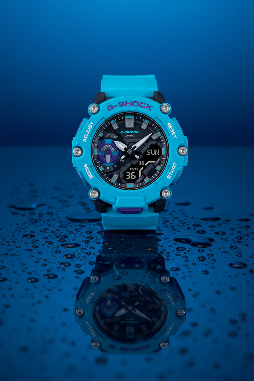 Casio G-Shock GA-2200-2ADR - azul agua deportivo
