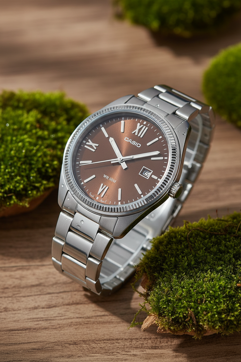 Casio MTP-1302DD-5AVDF - madera natural
