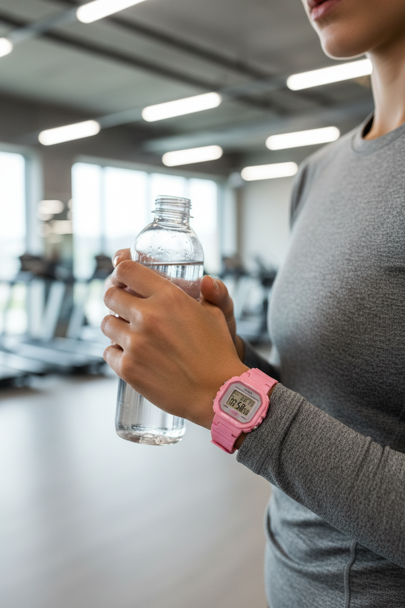Casio LA-20WH-4A1DF lifestyle - gimnasio activo