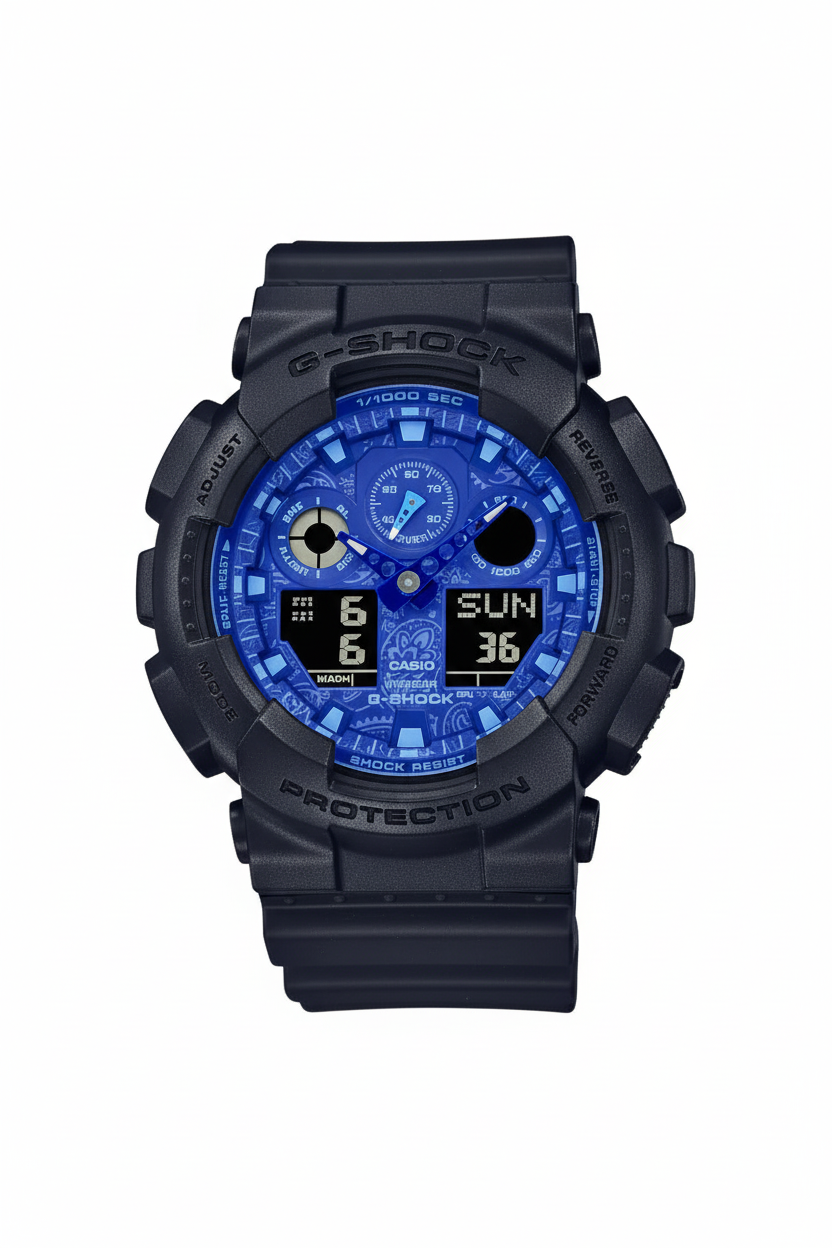 Casio G-Shock GA-100BP-1ADR - fondo blanco limpio