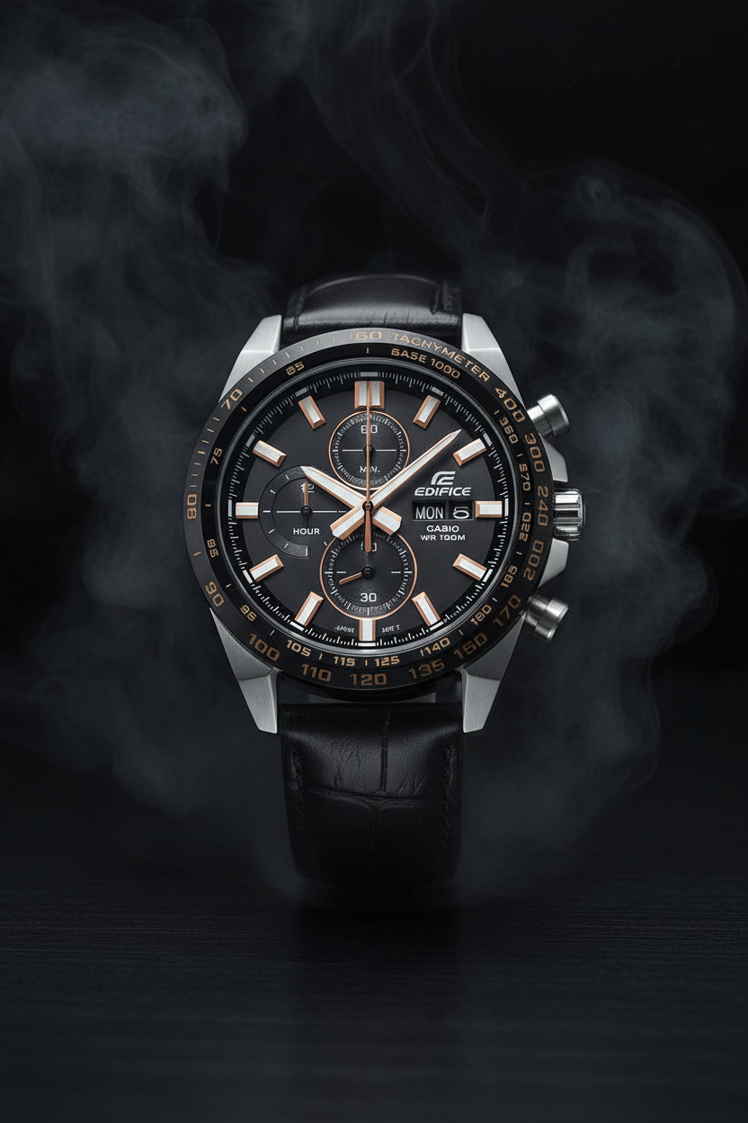 RELOJ PARA HOMBRE CASIO EDIFIC EEFR-574BL-1AVUDF - NEGRO