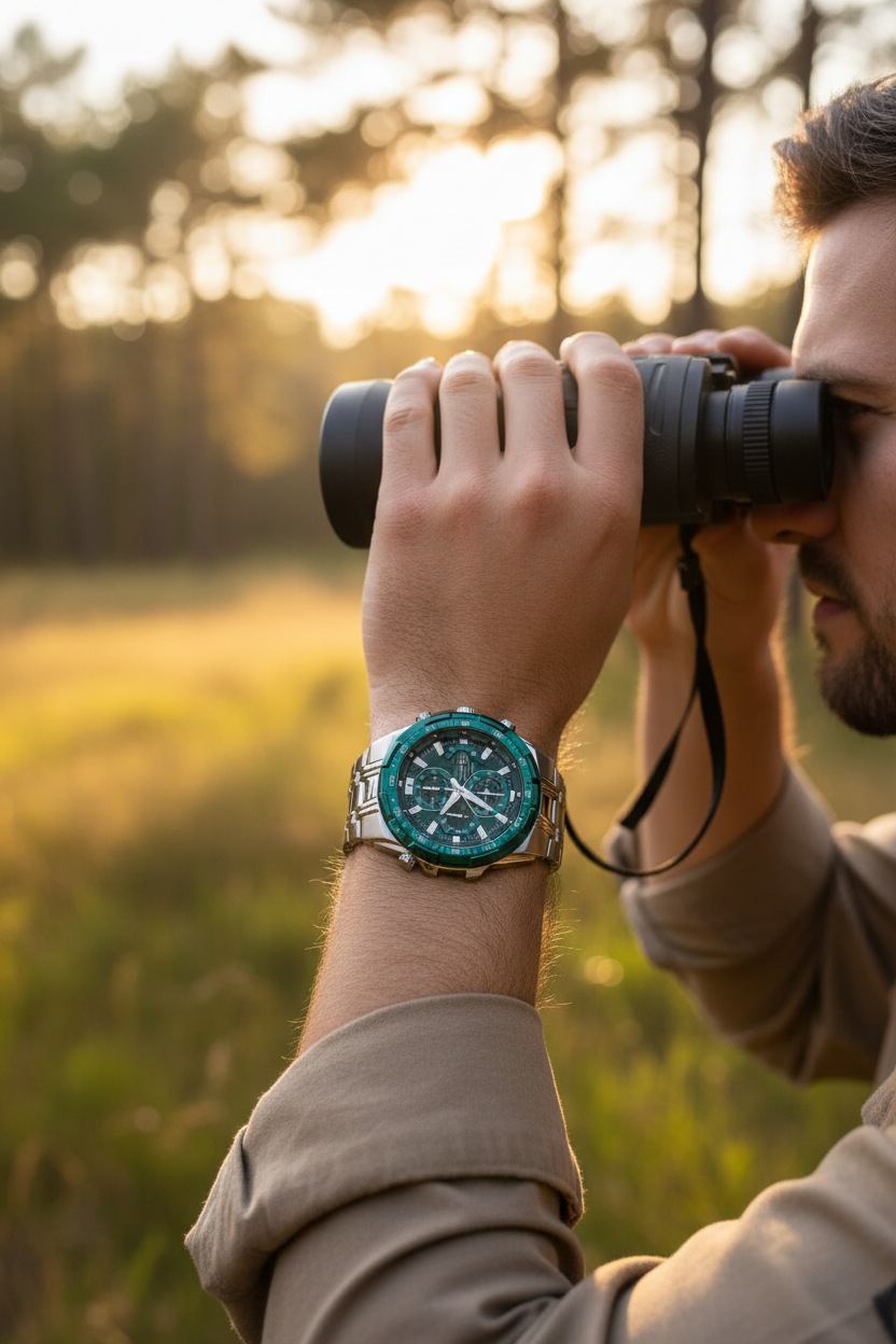 RELOJ PARA HOMBRE CASIO EDIFICE EFR-539DE-3AVUDF  - VERDE