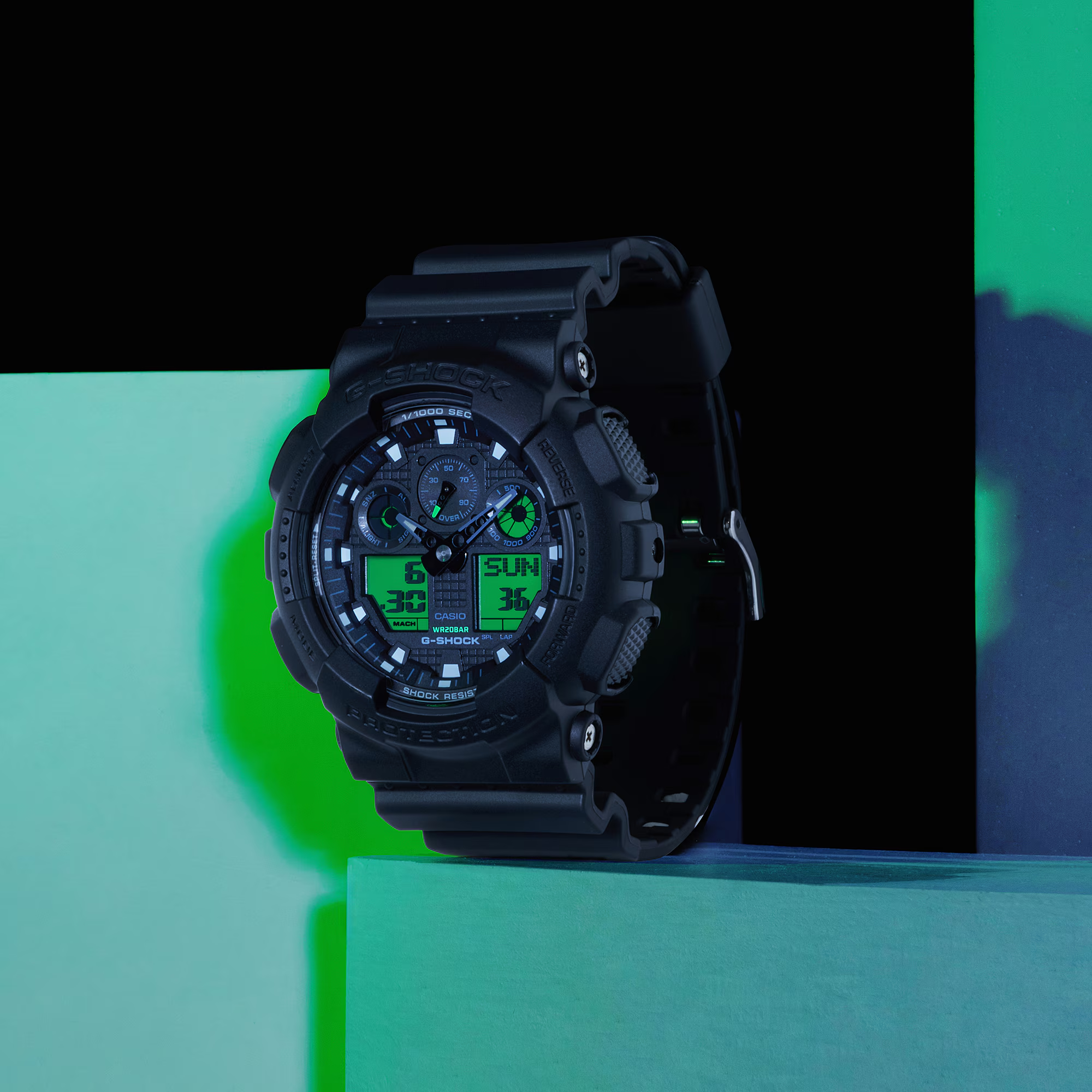 RELOJ CASIO G-SHOCK GA-100BEG-1ADR - NEGRO
