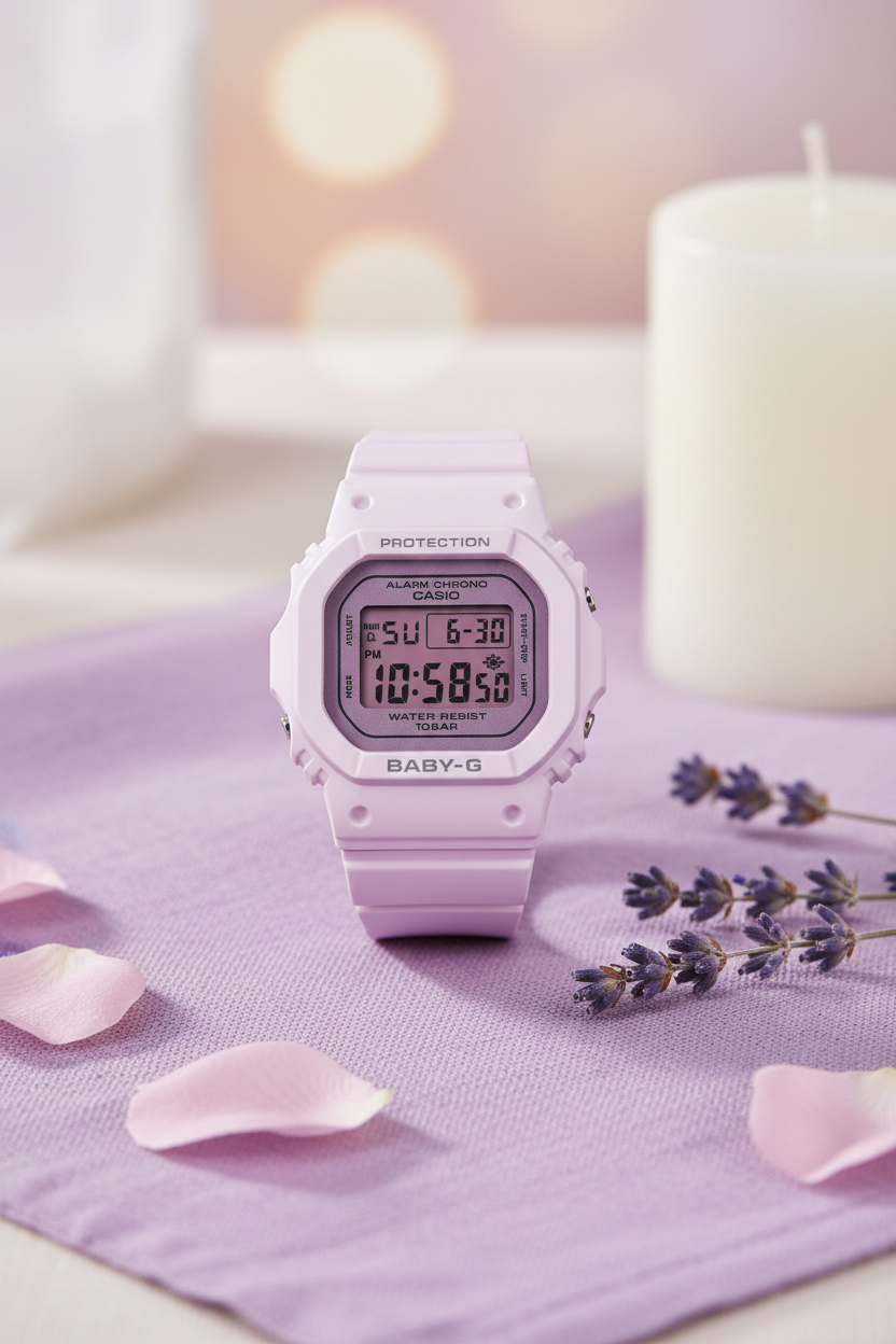 RELOJ PARA MUJER CASIO BABY-G BGD-565SC-4BDR - MORADO