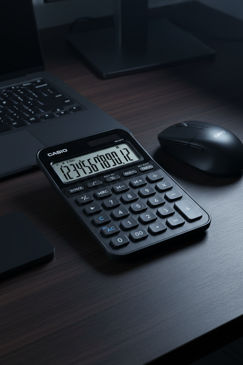 CALCULADORA CASIO - MI ESTILO MS-20YC-BK-W-DP