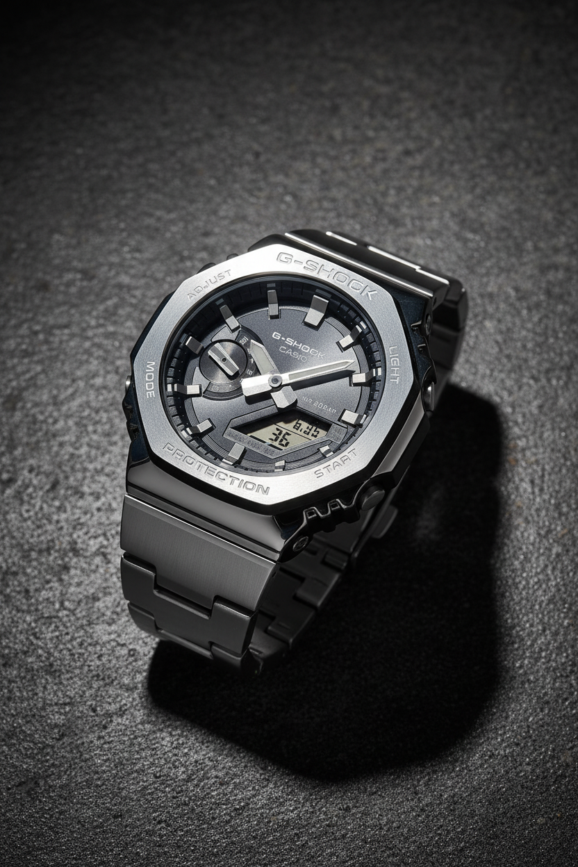 RELOJ PARA HOMBRE CASIO G-SHOCK GM-2110D-8ADR RELOJ - GRIS