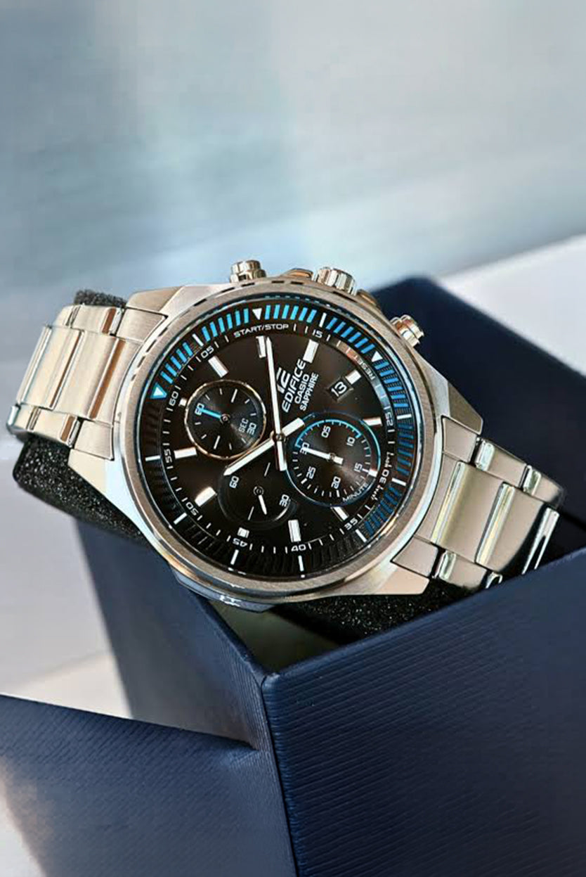 RELOJ ANALÓGICO PARA HOMBRE CASIO EDIFICE EFR-S572D-1AVUDF - PLATEADO