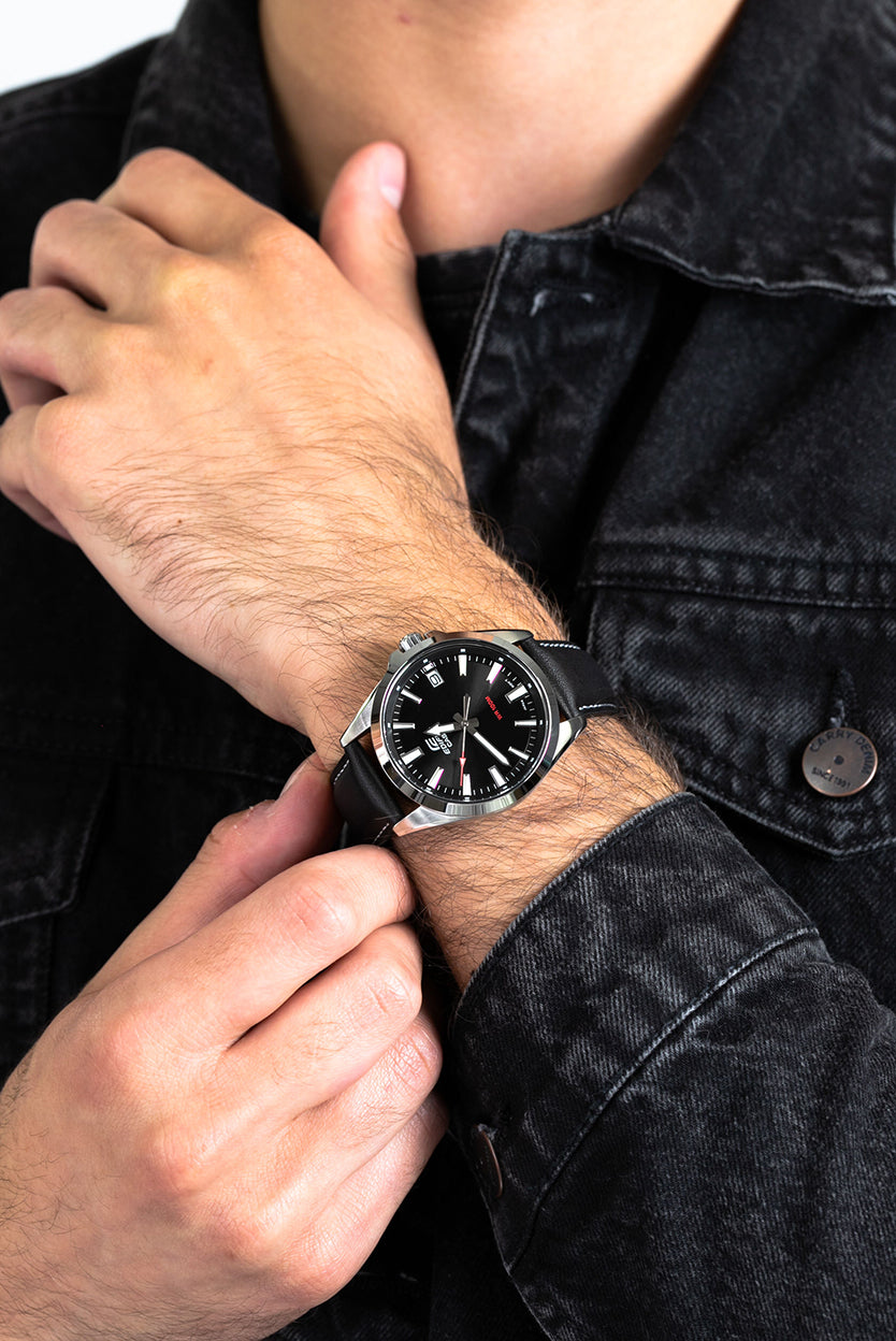 RELOJ ANALÓGICO PARA HOMBRE CASIO EDIFICE EFV-100L-1AVUDF - NEGRO