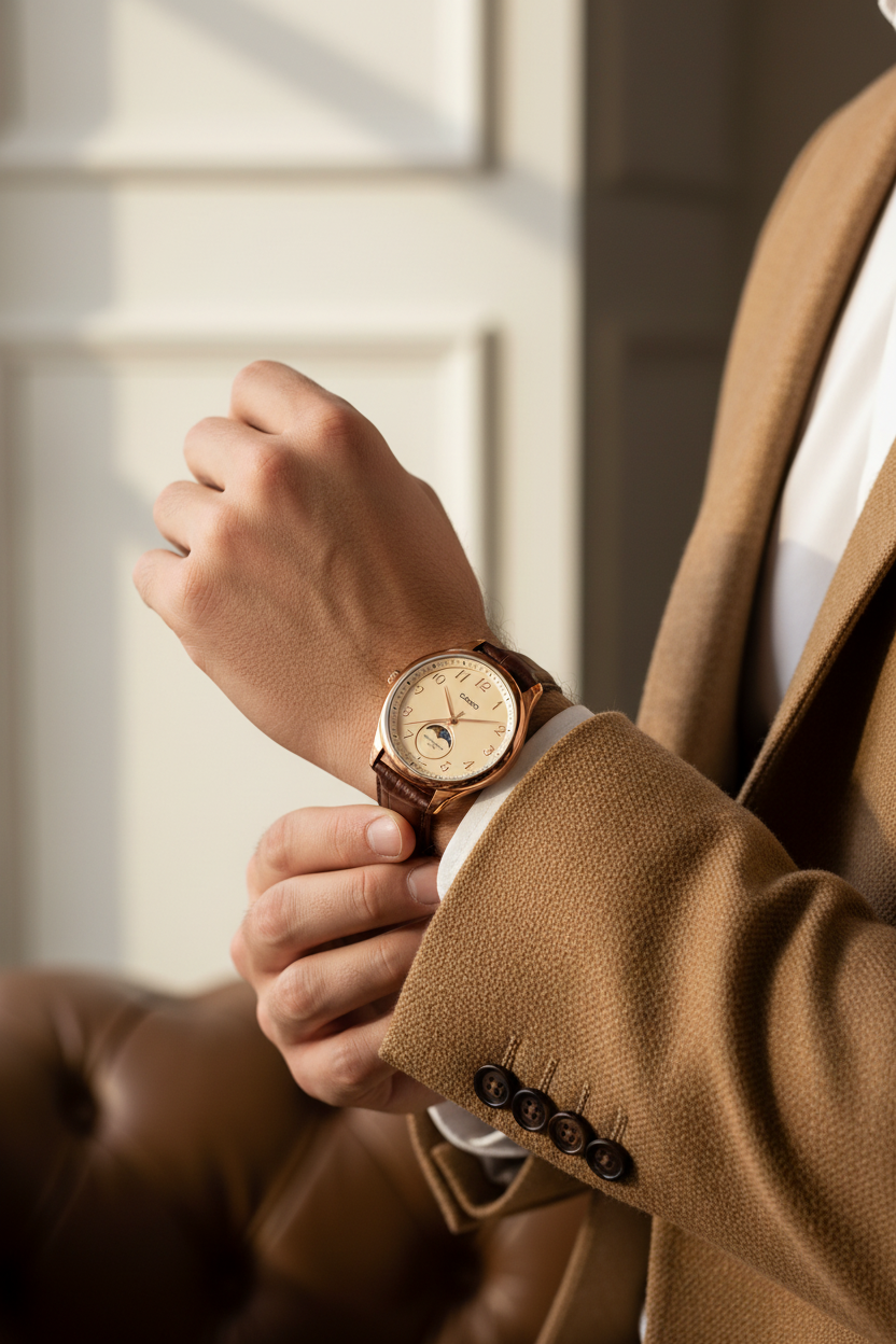 RELOJ PARA HOMBRE CASIO MTP-M110RL-5AVDF - CAFÉ