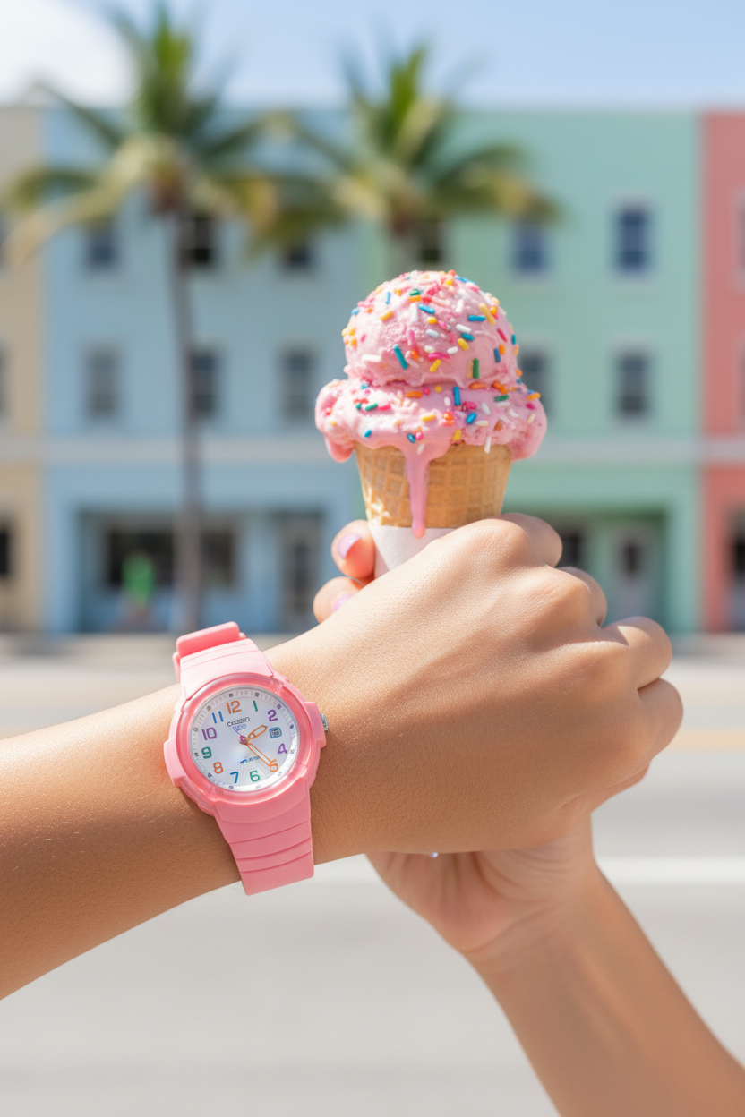RELOJ PARA MUJER CASIO LX-800H-4AVDF - ROSADO