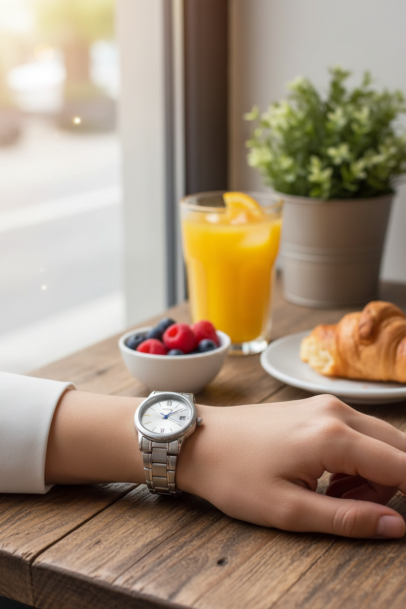 Lifestyle - Café casual con frutas
