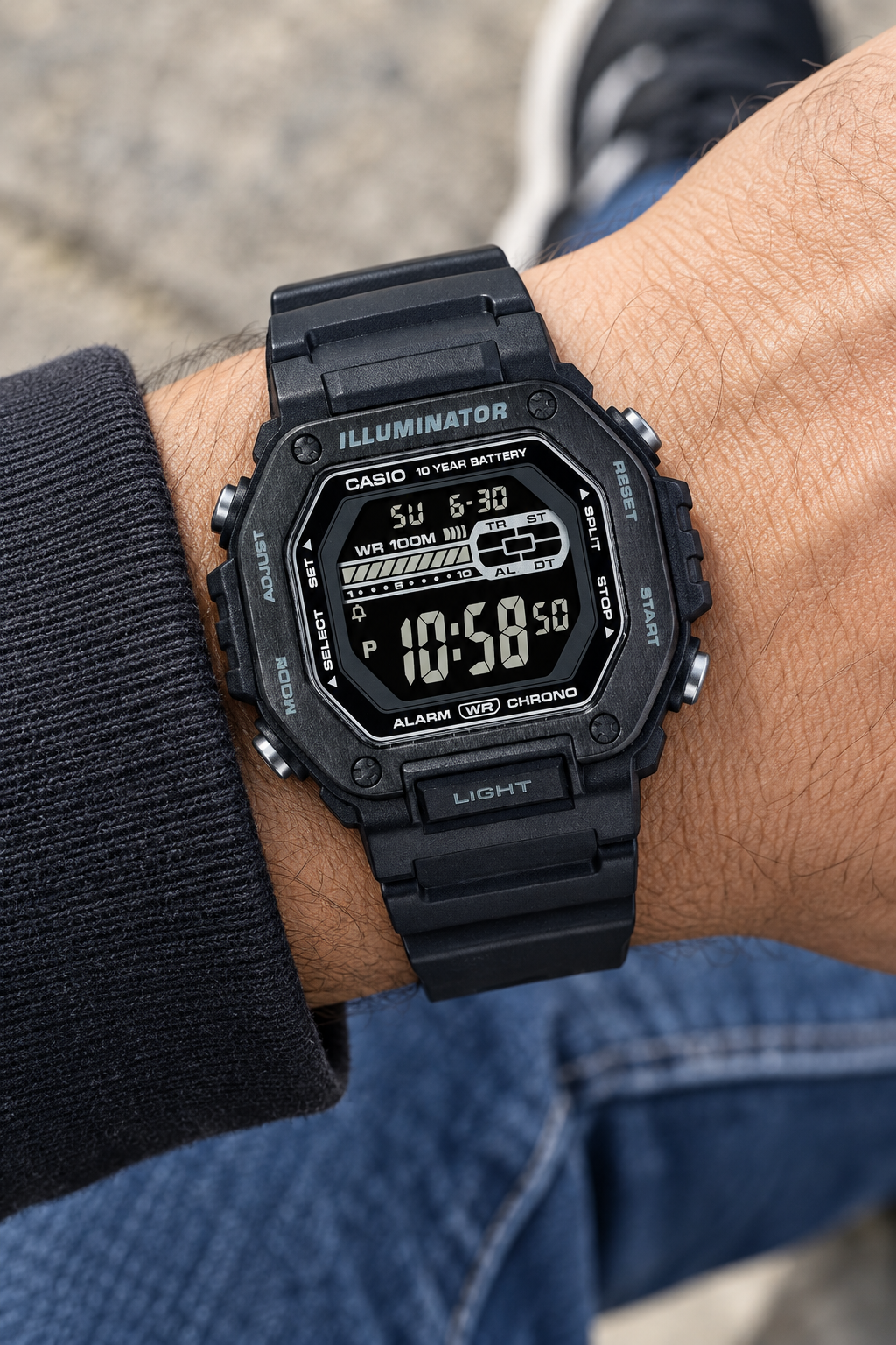 RELOJ PARA HOMBRE CASIO MWD-110HB-1BVDF -NEGRO