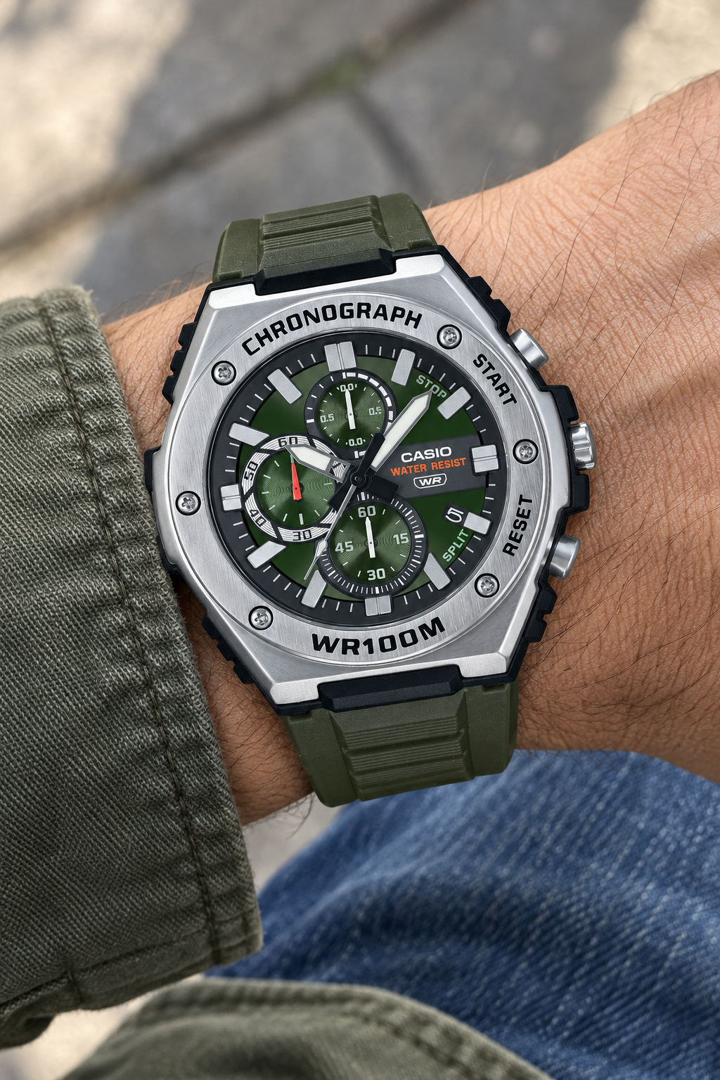 RELOJ PARA HOMBRE CASIO MWA-300H-3AVDF -VERDE