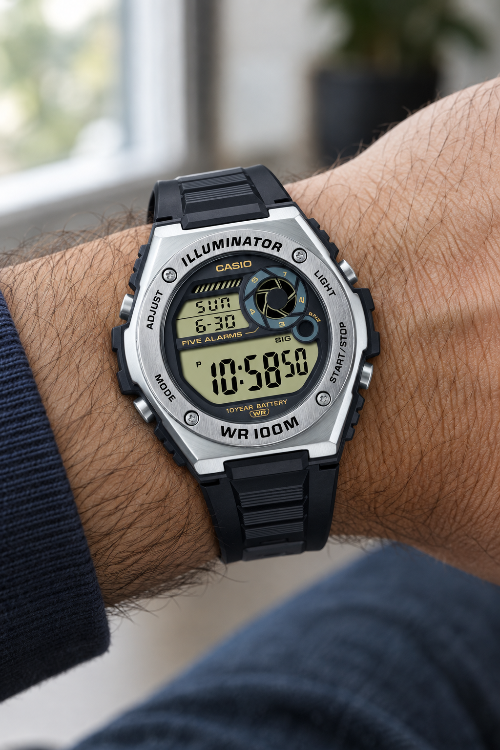 RELOJ PARA HOMBRE CASIO MWD-100H-9AVDF -NEGRO