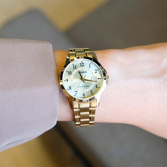 RELOJ PARA MUJER CASIO LTP-V004G-9BUDF -DORADO