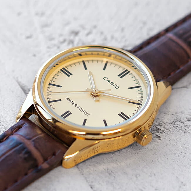 RELOJ PARA MUJER CASIO LTP-V005GL-9AUDF -AMARILLO