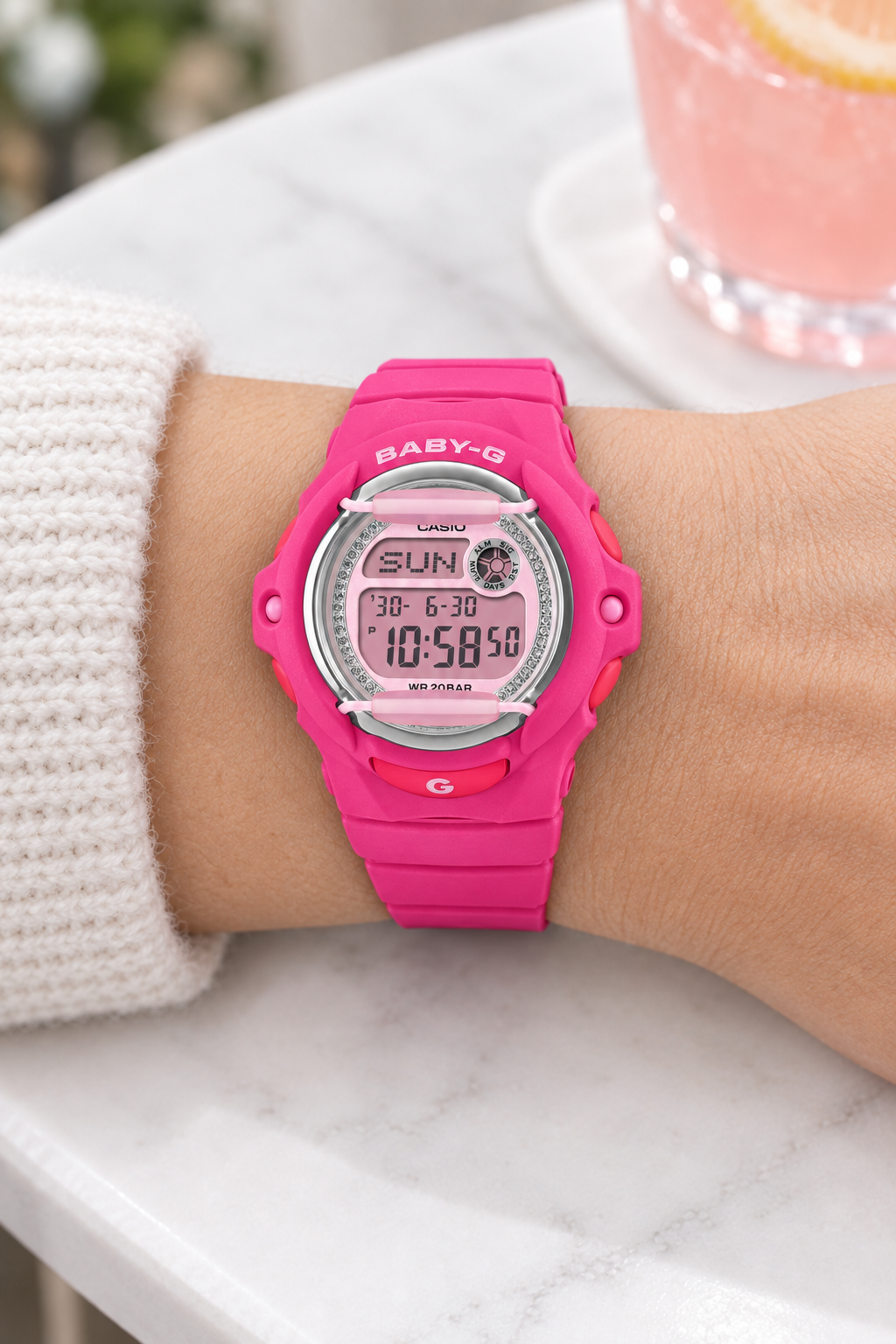 BG-169KB-4B1DR RELOJ PARA MUJER CASIO BABY-G - ROSADO