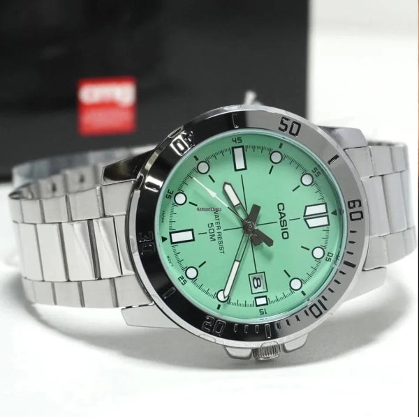 RELOJ PARA HOMBRE CASIO MTP-VD01D-3E1VUDF -VERDE