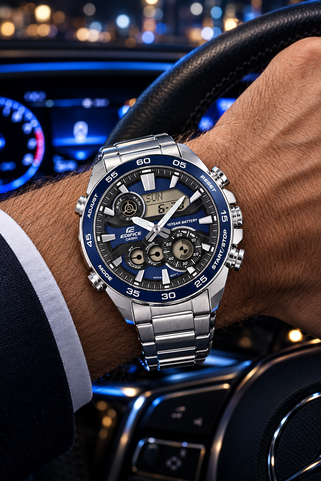 ERA-130D-2ADF RELOJ PARA HOMBRE CASIO EDIFICE - AZUL