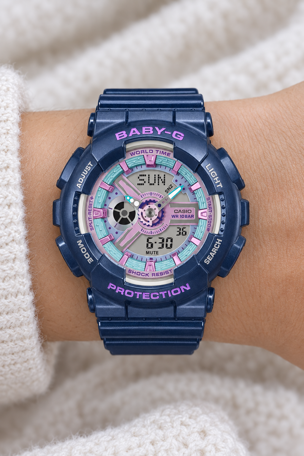 BA-110MC-2ADR RELOJ PARA MUJER CASIO BABY-G - AZUL