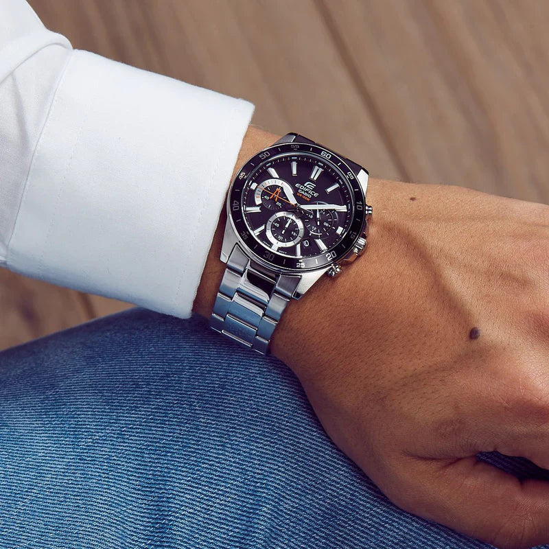 RELOJ ANALÓGICO PARA HOMBRE CASIO EDIFICE EFV-570D-1AVUDF - PLATEADO