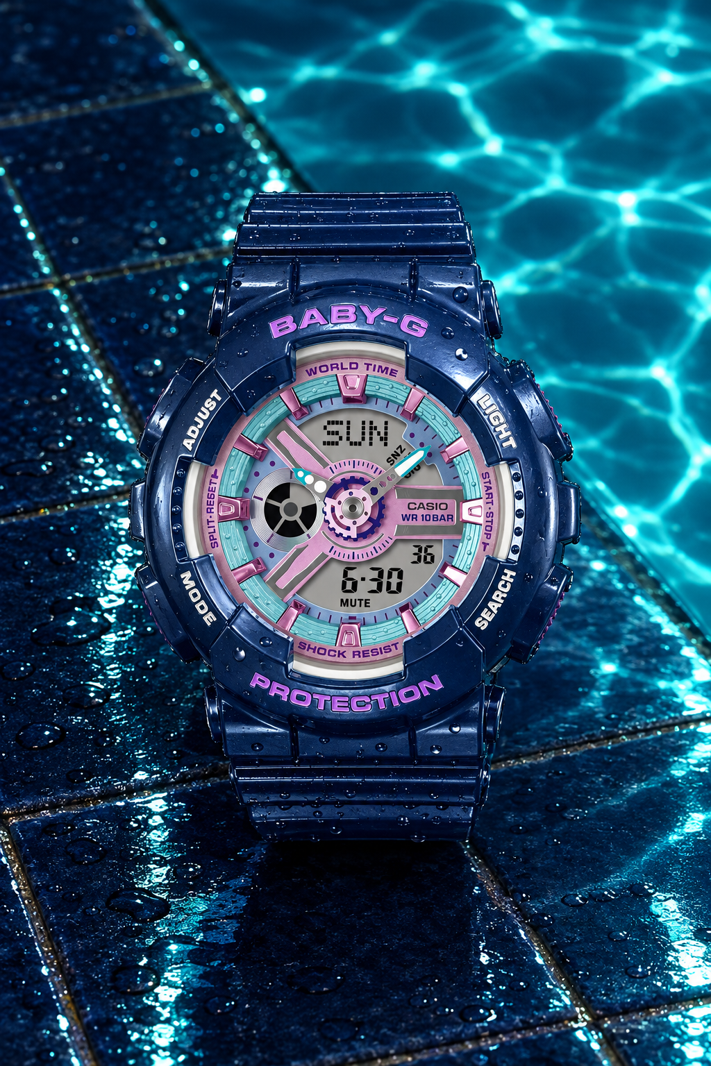 BA-110MC-2ADR RELOJ PARA MUJER CASIO BABY-G - AZUL