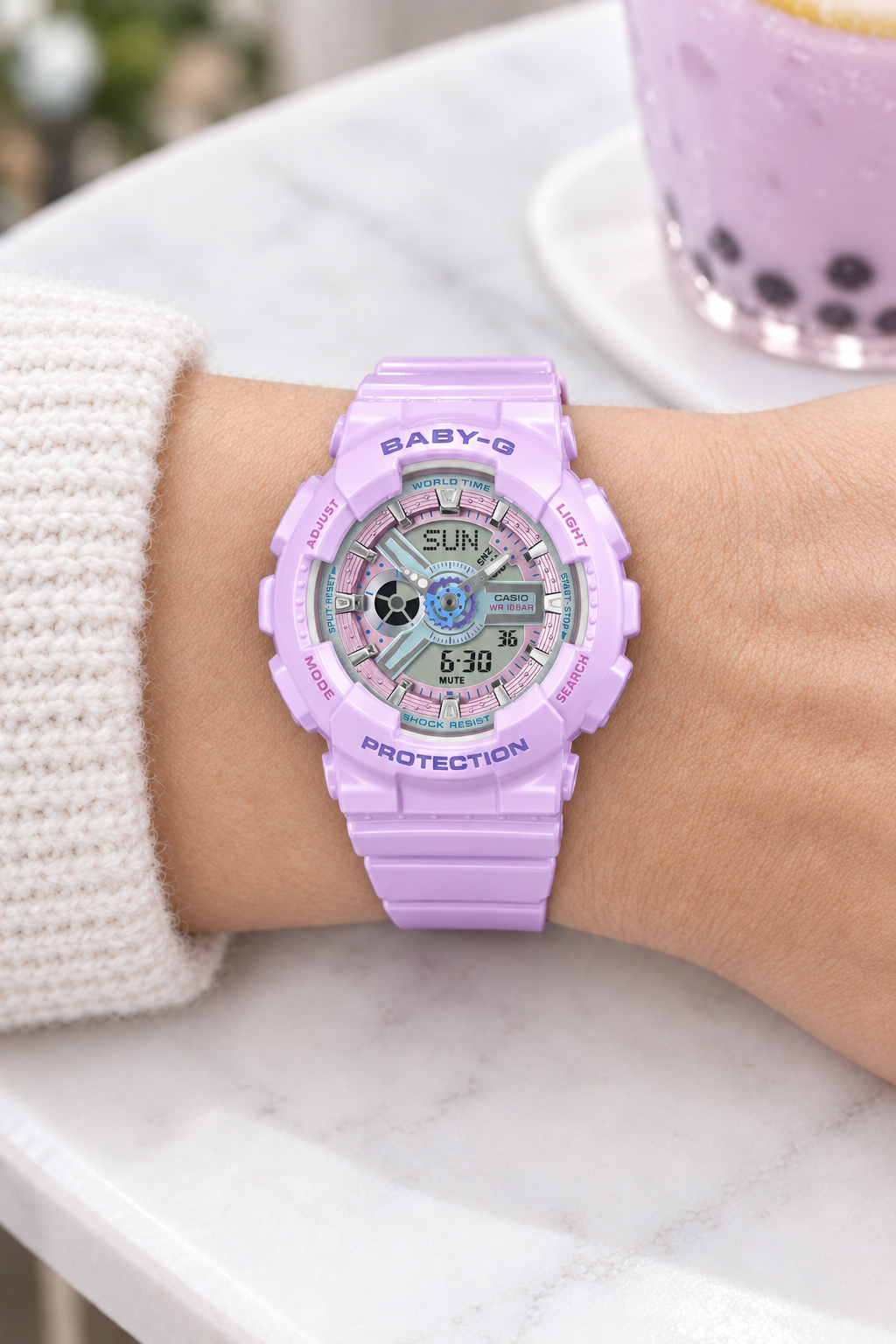 BA-110MC-6ADR RELOJ PARA MUJER CASIO BABY-G - MORADO