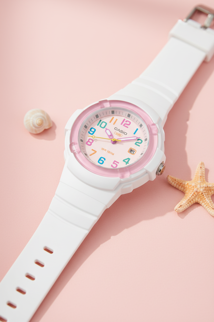 RELOJ PARA MUJER CASIO LX-800H-7A1VDF - BLANCO